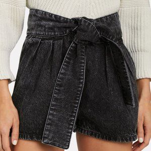 Iro Paperbag Acid Wash Shorts